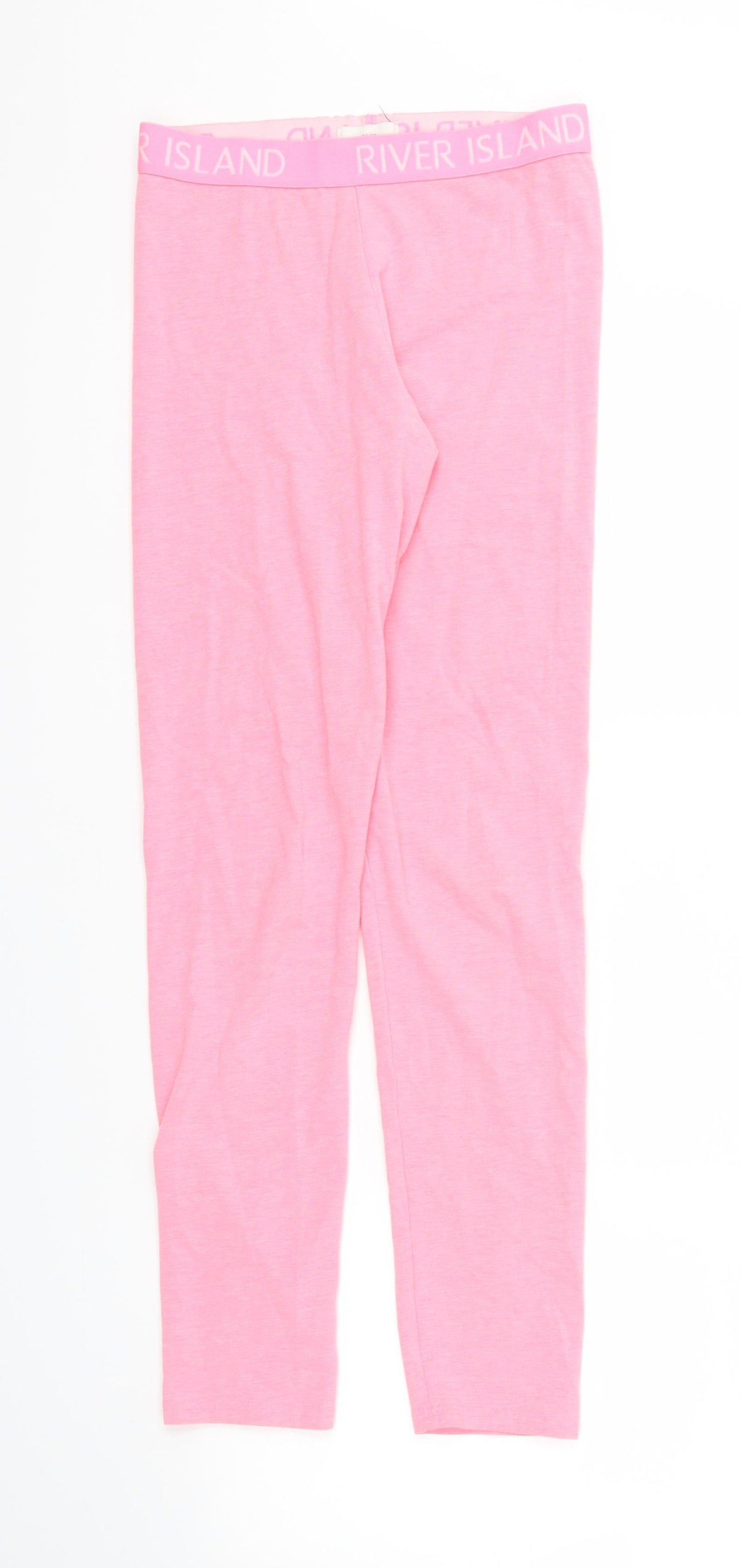 River Island Girls Pink   Jegging Trousers Size 11-12 Years