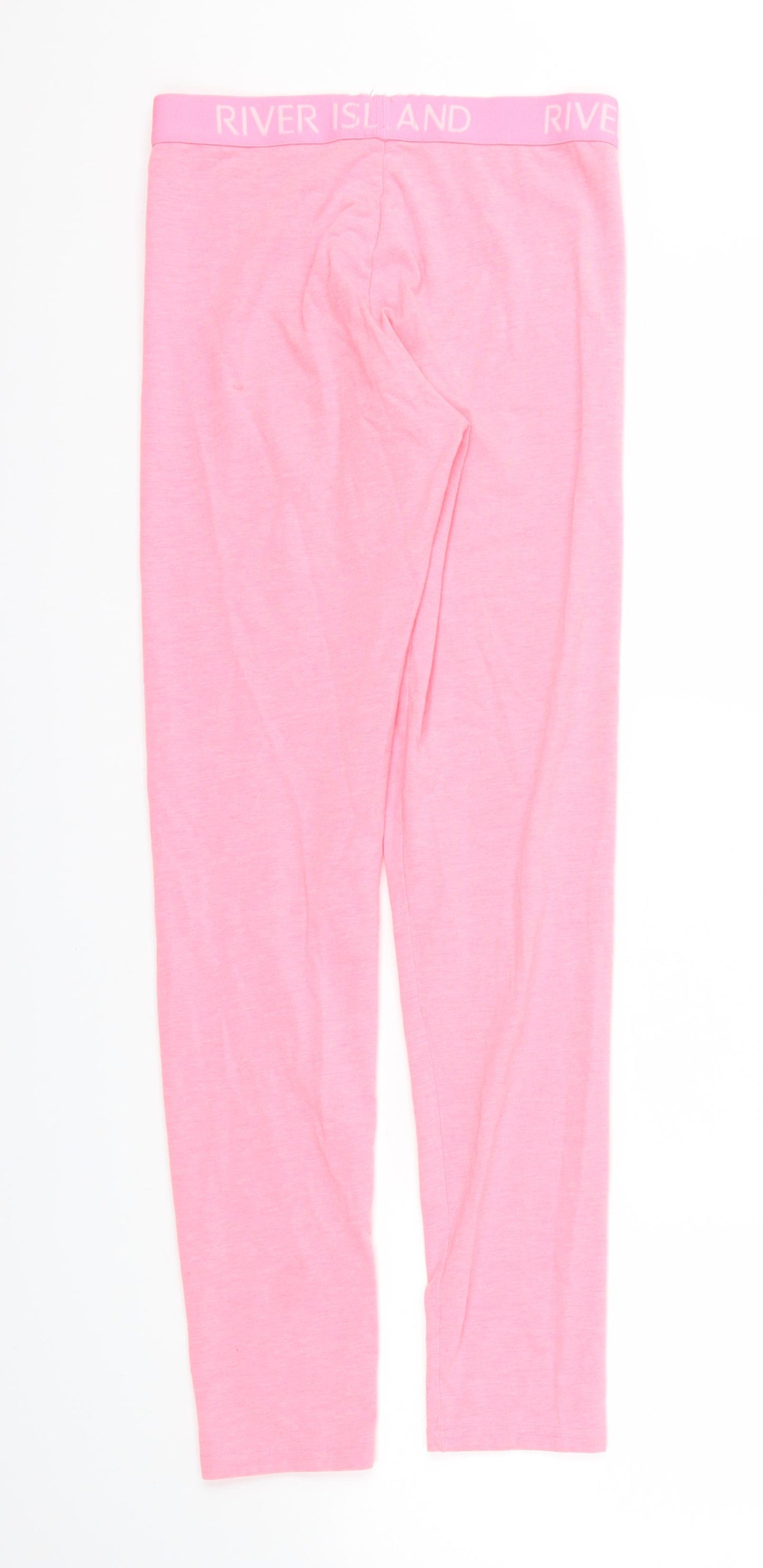 River Island Girls Pink   Jegging Trousers Size 11-12 Years