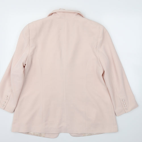 Wallis Womens Pink   Jacket Blazer Size 16