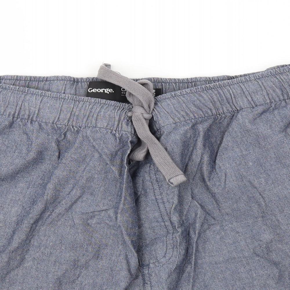 George Mens Blue   Chino Shorts Size 40 - Stretch waistband