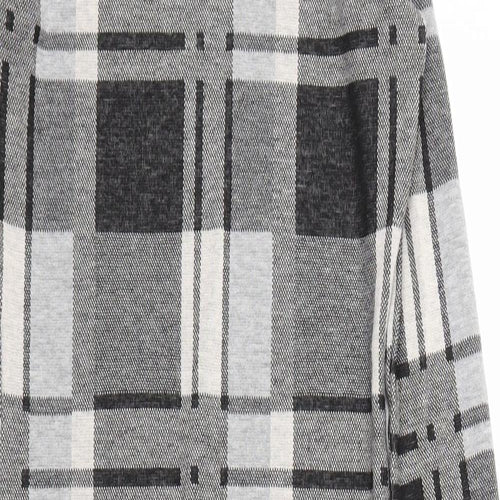 River Island Womens Grey Check  A-Line  Size 8