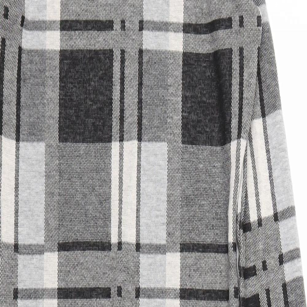 River Island Womens Grey Check  A-Line  Size 8