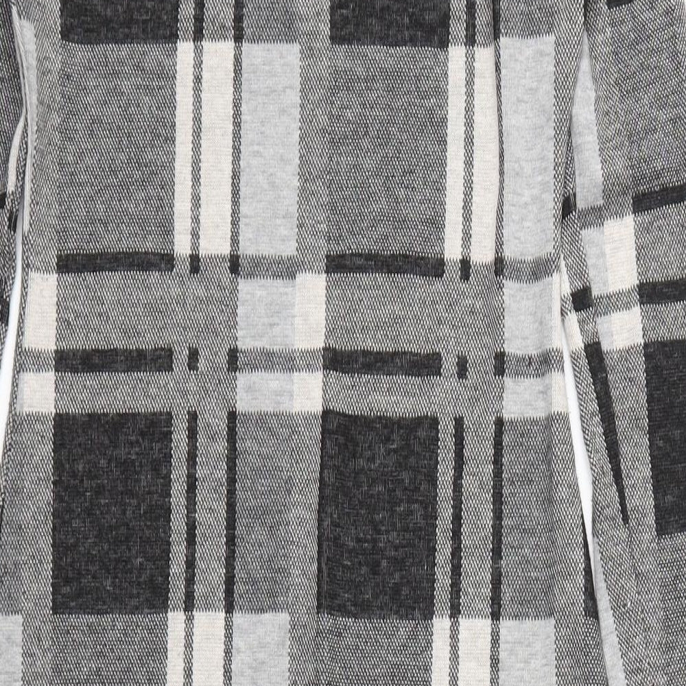River Island Womens Grey Check  A-Line  Size 8