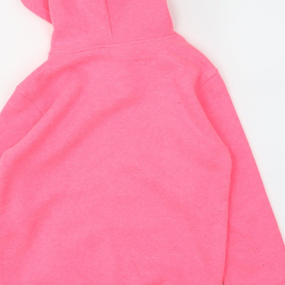 Varsany Girls Pink Houndstooth  Pullover Jumper Size 9-10 Years