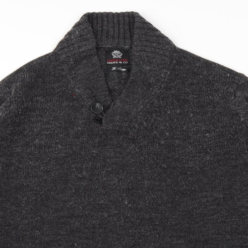 Ambrose Mens Grey   Pullover Hoodie Size L