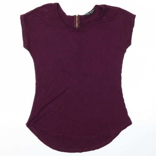 Select Womens Purple   Basic T-Shirt Size 10