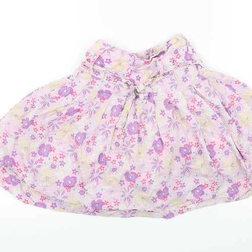 George Girls Multicoloured Floral  Flare Skirt Size 7 Years