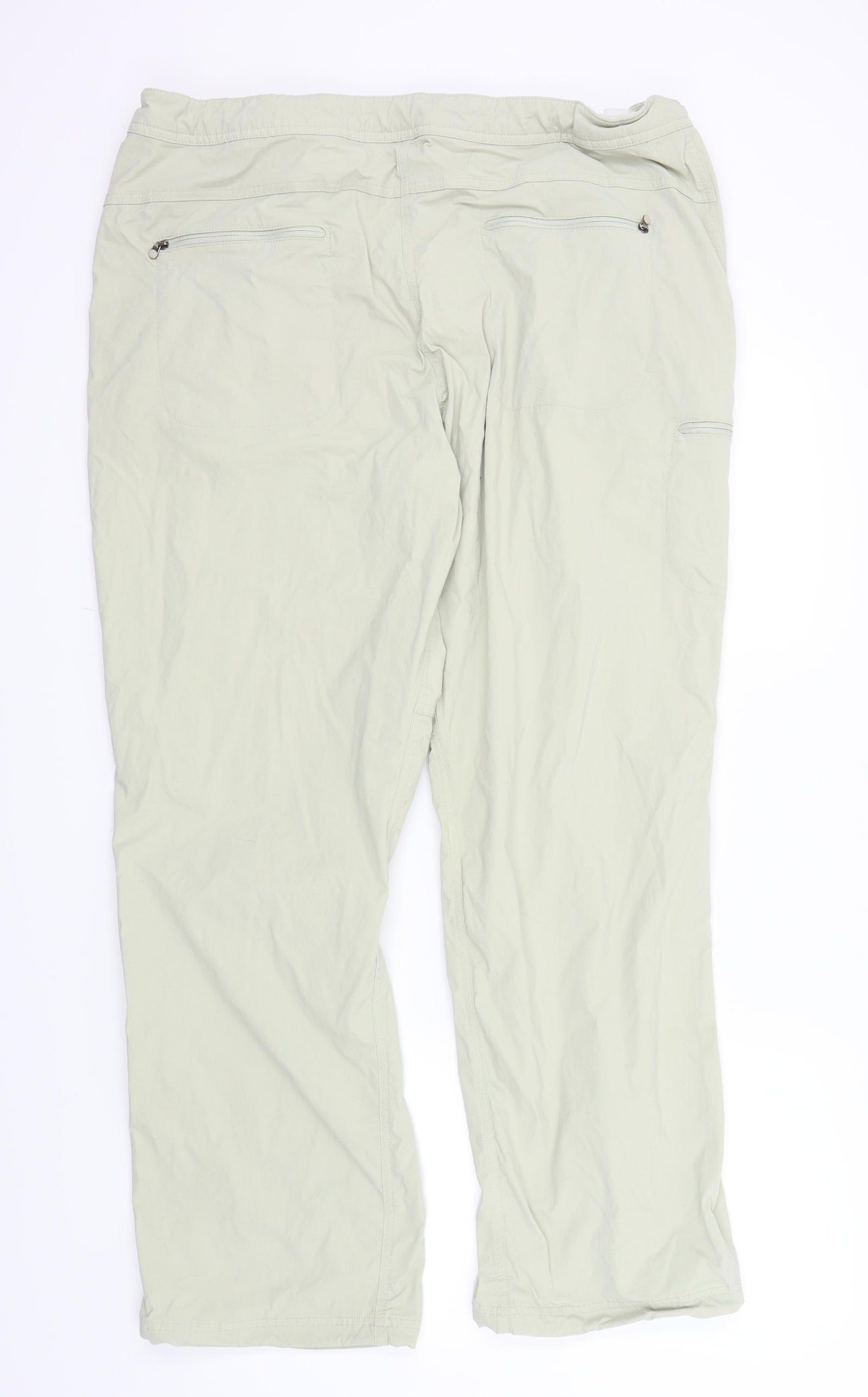 L.L.Bean Womens Beige   Cargo Trousers Size 20 in L30 in