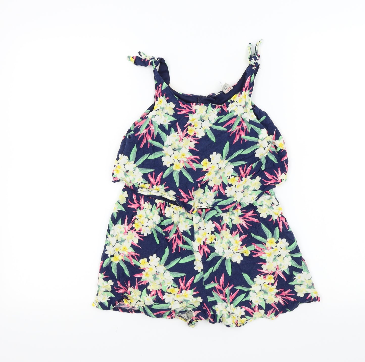 TU Girls Multicoloured Floral  Playsuit One-Piece Size 8 Years