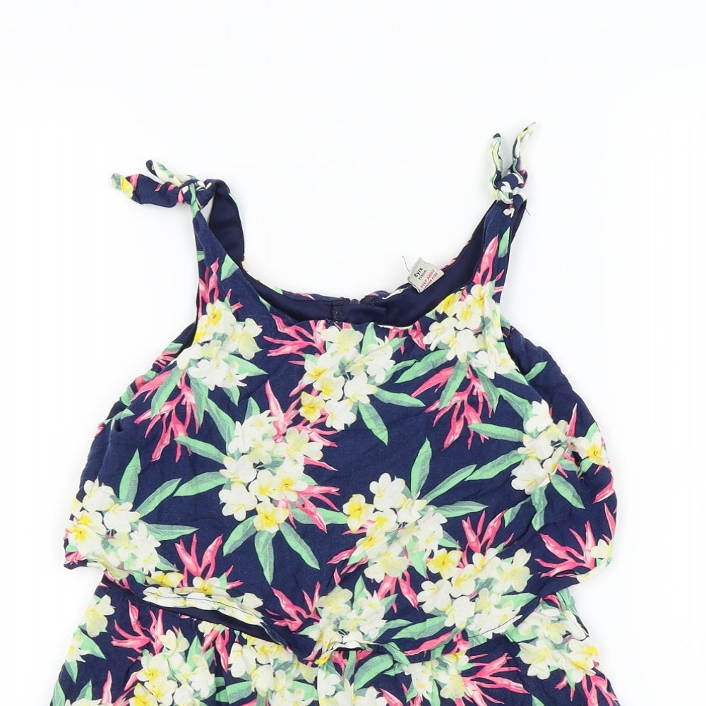 TU Girls Multicoloured Floral  Playsuit One-Piece Size 8 Years