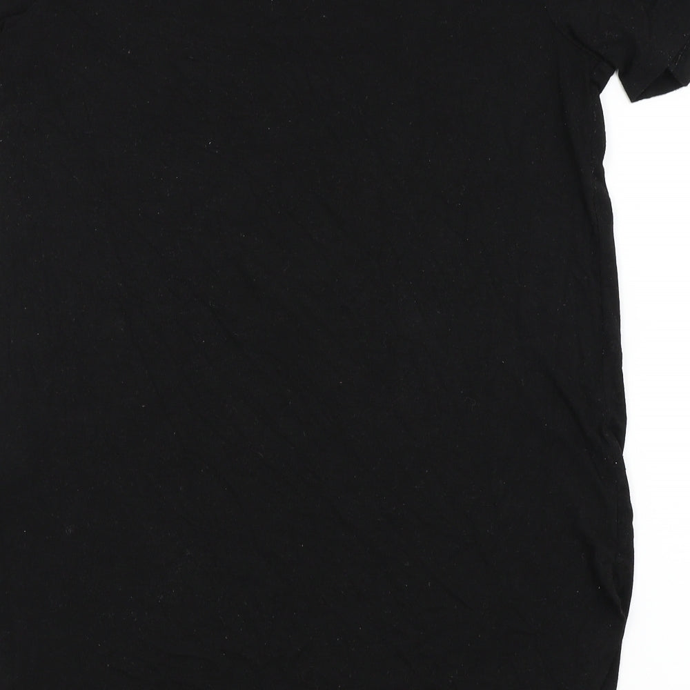 Harry Potter Womens Black   Basic T-Shirt Size 16  - I would rather be at Hogwarts