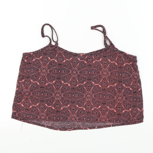 New Look Girls Pink Paisley  Basic T-Shirt Size 11 Years