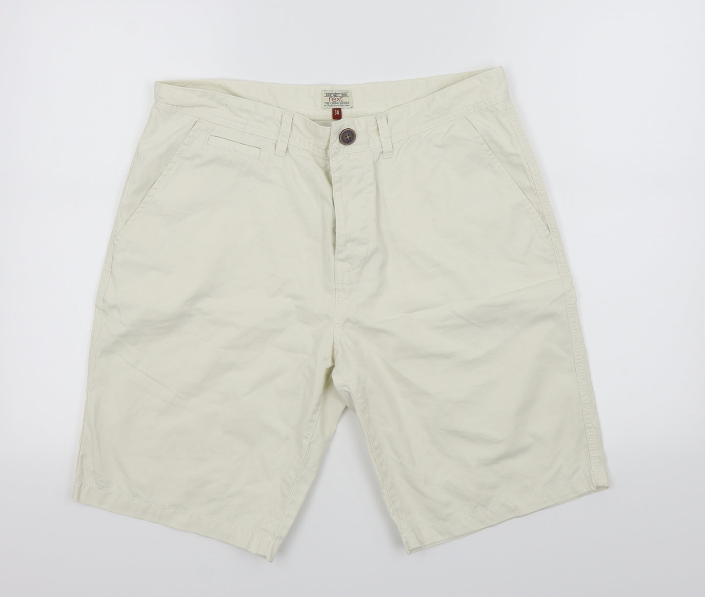 NEXT Mens White   Bermuda Shorts Size 34