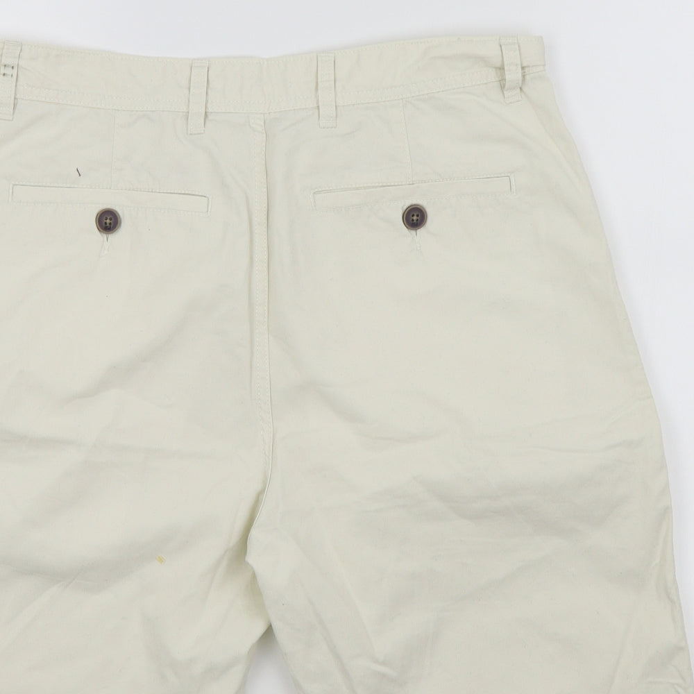 NEXT Mens White   Bermuda Shorts Size 34