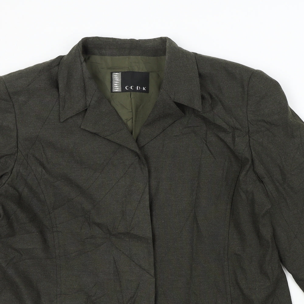 C.C.D.K Womens Green   Jacket  Size 16