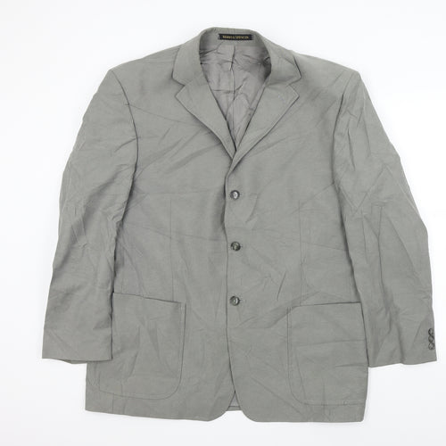 M&S Mens Grey   Jacket Suit Jacket Size M