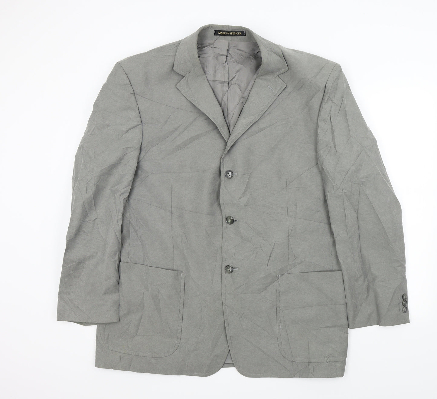 M&S Mens Grey   Jacket Suit Jacket Size M