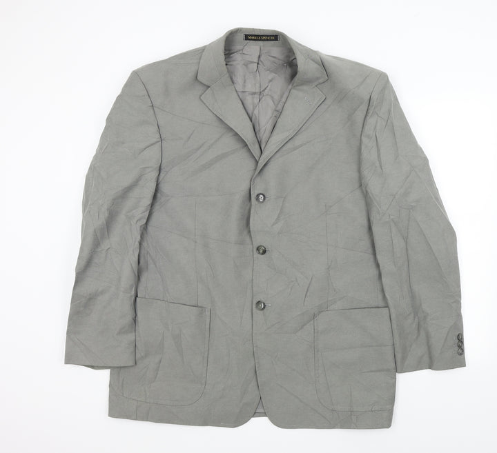 M&S Mens Grey   Jacket Suit Jacket Size M