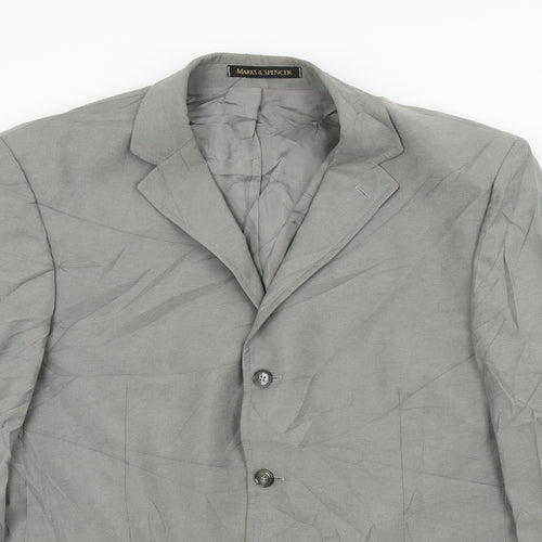 M&S Mens Grey   Jacket Suit Jacket Size M