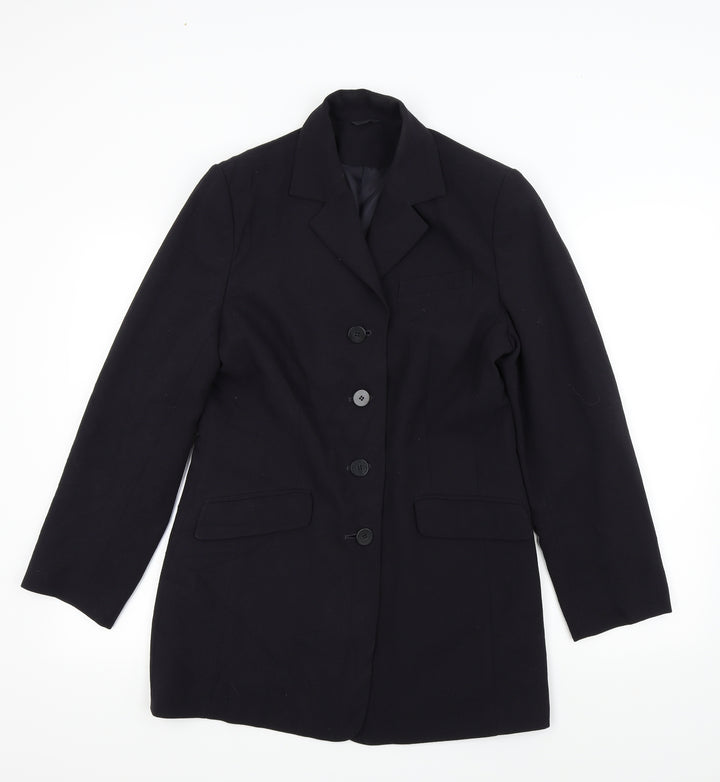 NEXT Womens Blue Overcoat Coat Size 12