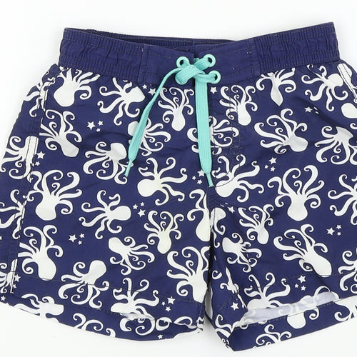 HEMA Boys Blue Colourblock  Bermuda Shorts Size 2 Years