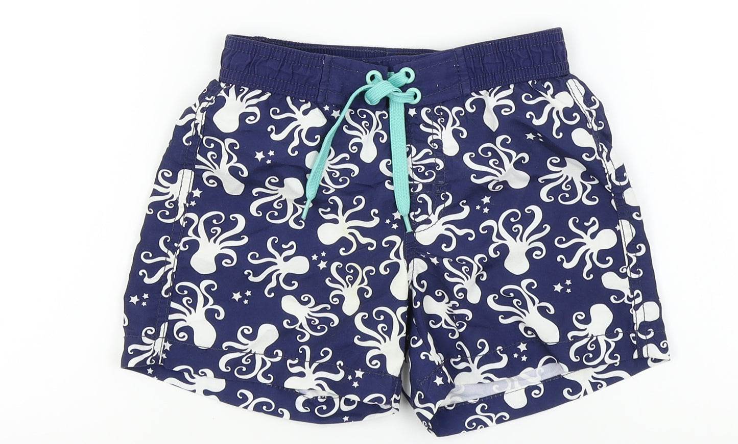 HEMA Boys Blue Colourblock  Bermuda Shorts Size 2 Years