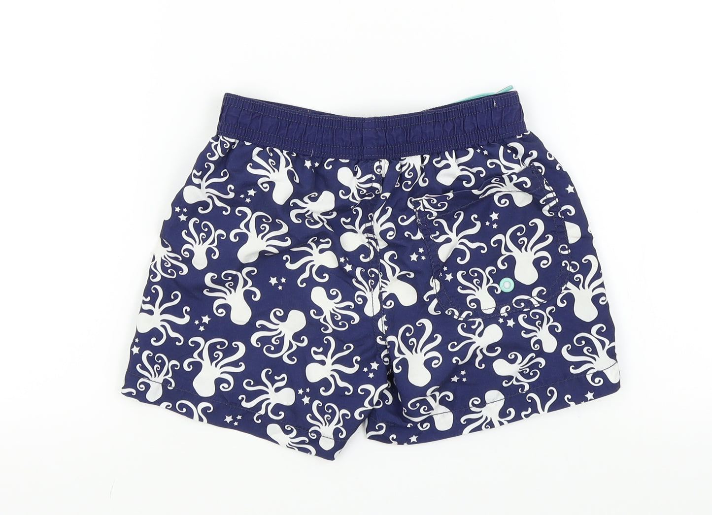 HEMA Boys Blue Colourblock  Bermuda Shorts Size 2 Years