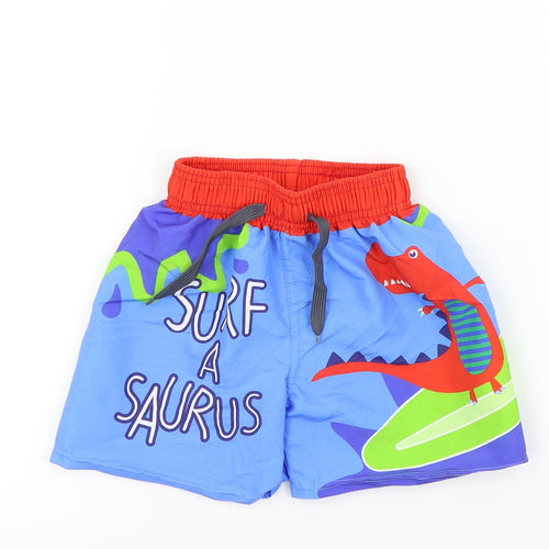 cool summer Boys Multicoloured Colourblock  Bermuda Shorts Size 2 Years - surf a saurus