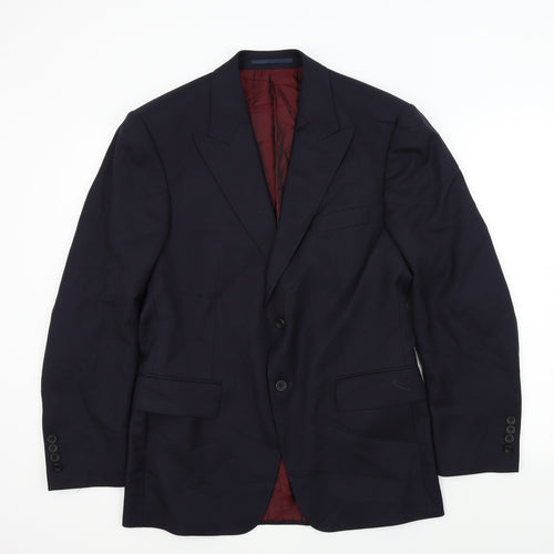 Preworn Mens Blue   Jacket Suit Jacket Size L