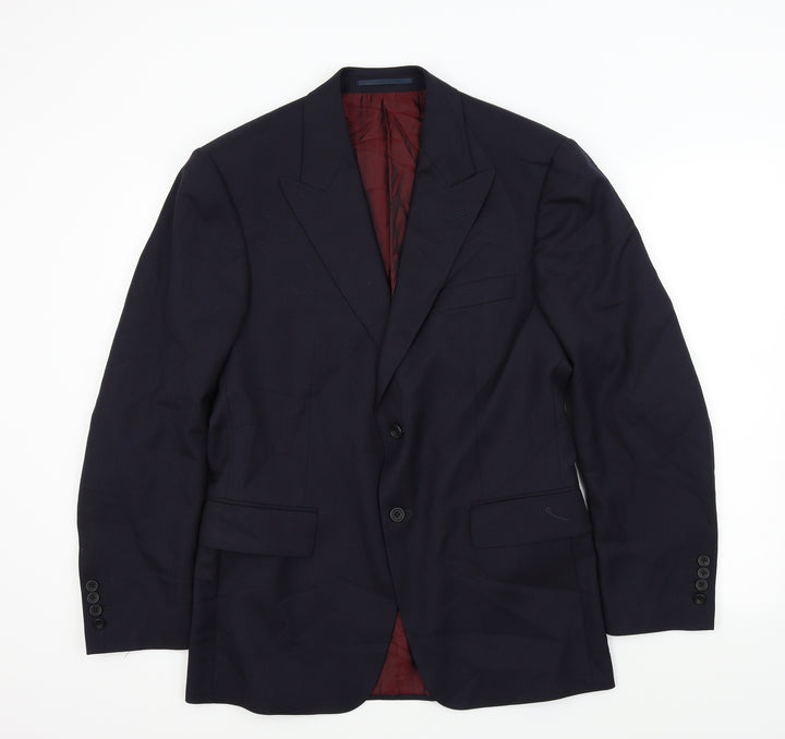 Preworn Mens Blue   Jacket Suit Jacket Size L