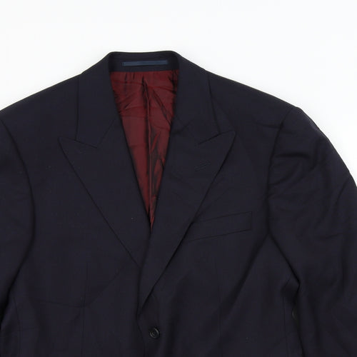 Preworn Mens Blue   Jacket Suit Jacket Size L