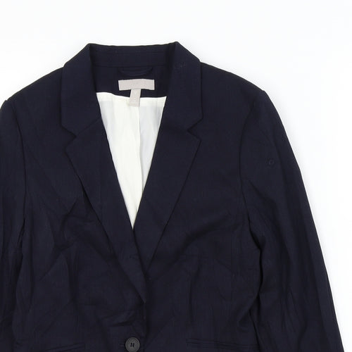 H&M Womens Blue   Gilet Jacket Size 8