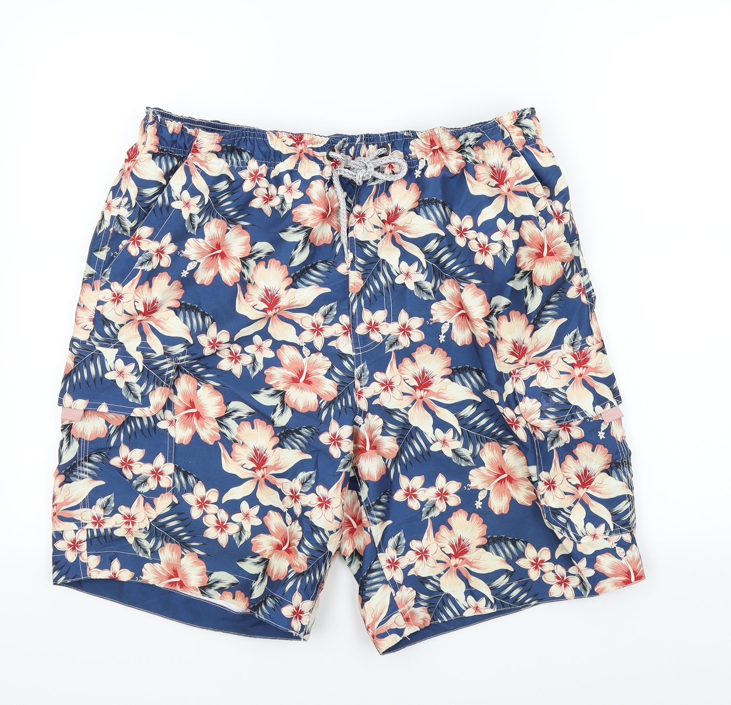 mantaray Mens Multicoloured Floral  Bermuda Shorts Size L