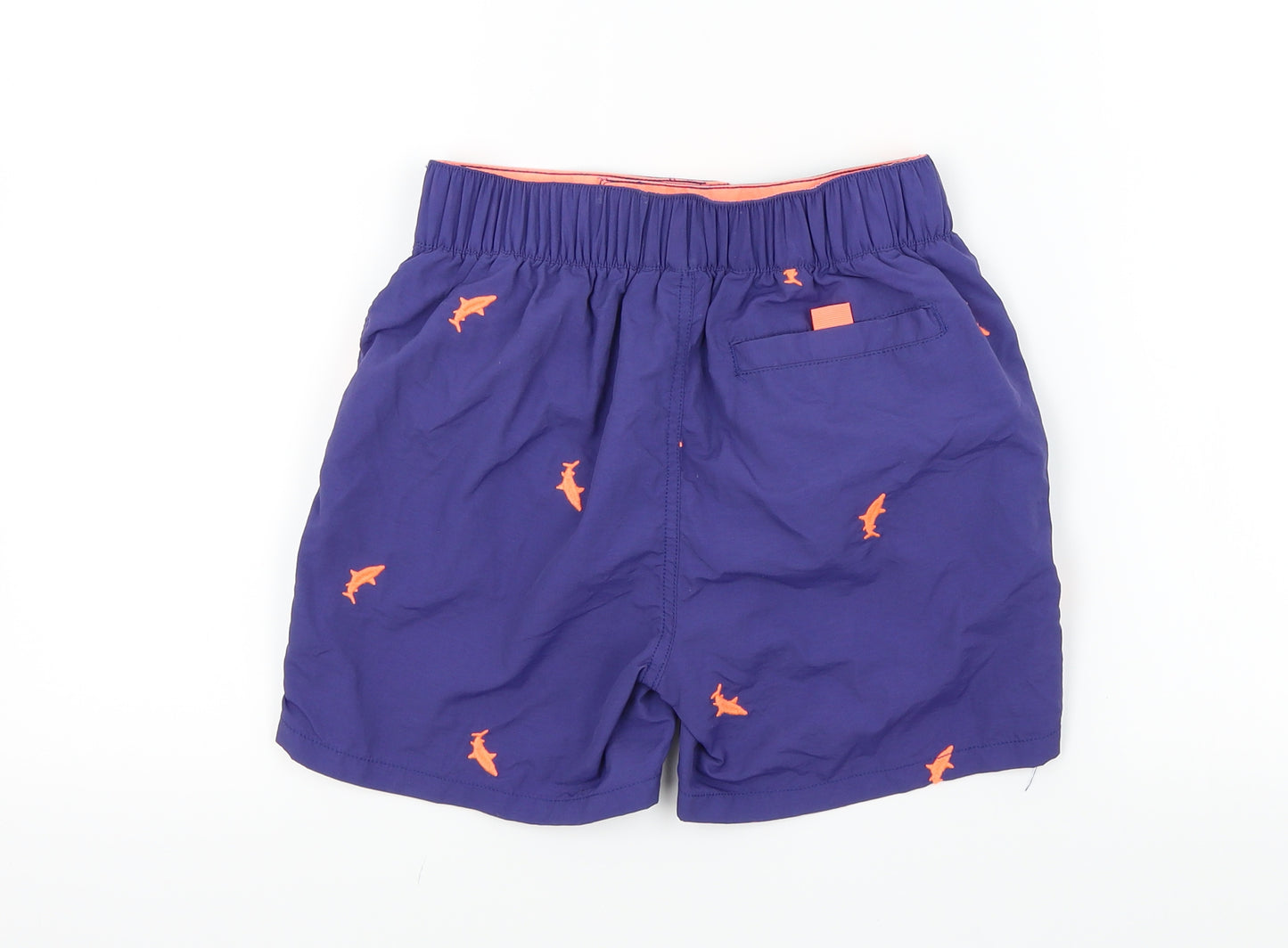 Boden Boys Blue Colourblock  Bermuda Shorts Size 9 Years