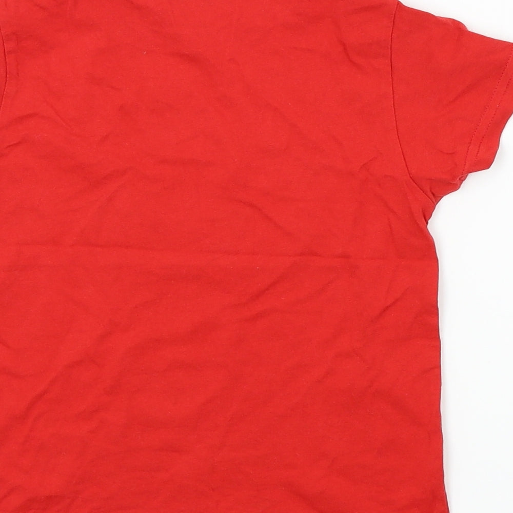 Primark  Boys Red   Basic T-Shirt Size 4-5 Years