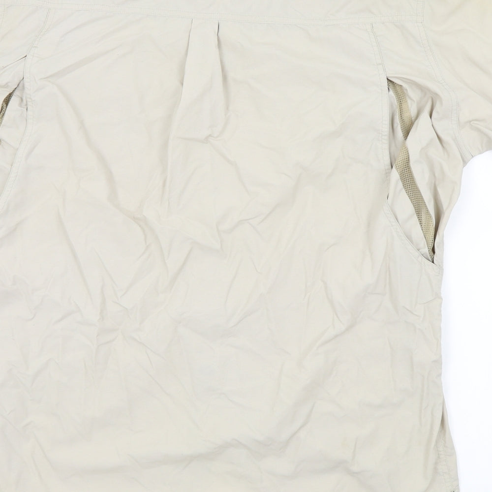 Land Rover  Mens Beige    Button-Up Size L
