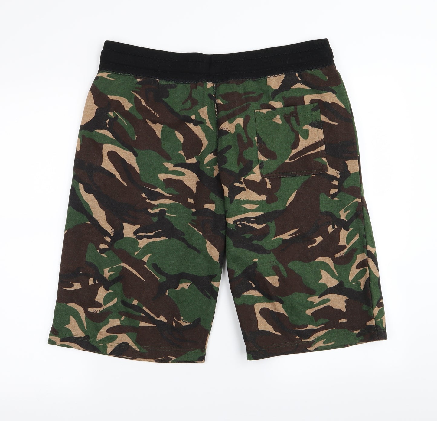 amir Mens Green Camouflage  Sweat Shorts Size XL