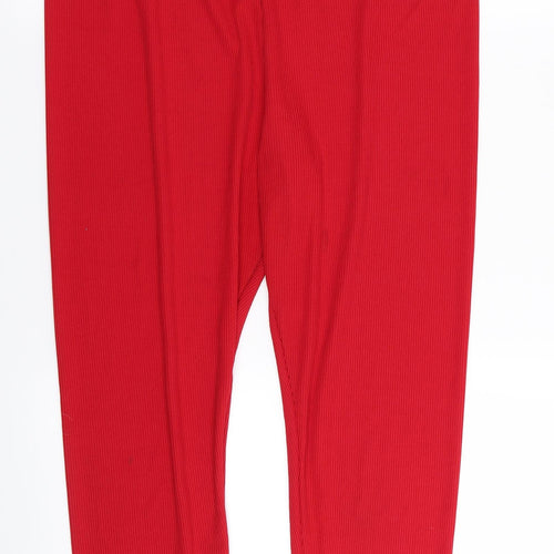 Preworn Womens Red   Capri Trousers Size 32 in L20 in