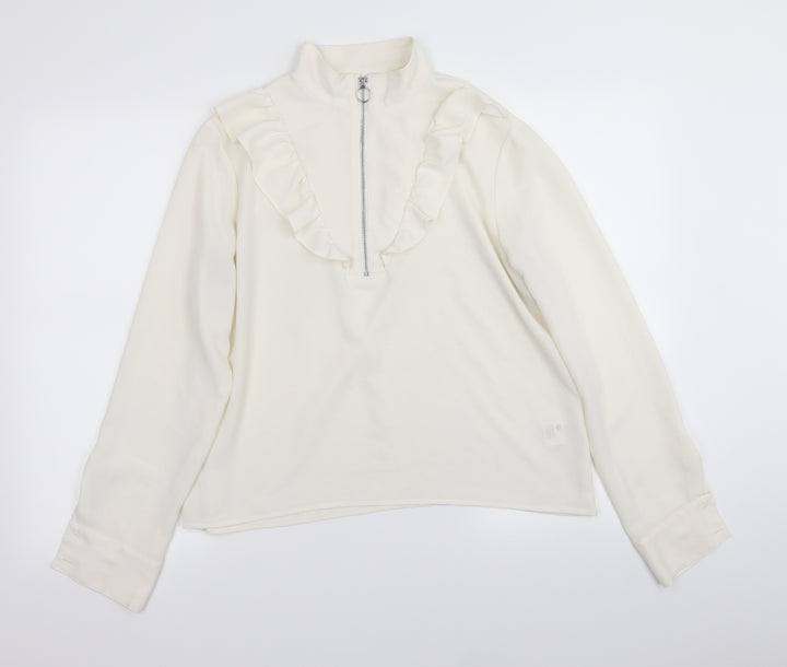 Monki Womens White   Basic Blouse Size M