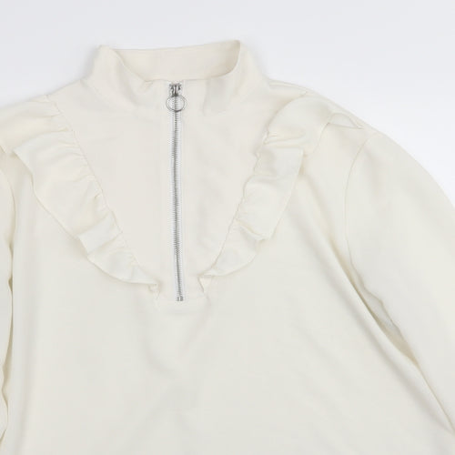 Monki Womens White   Basic Blouse Size M