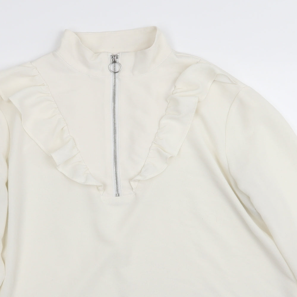 Monki Womens White   Basic Blouse Size M