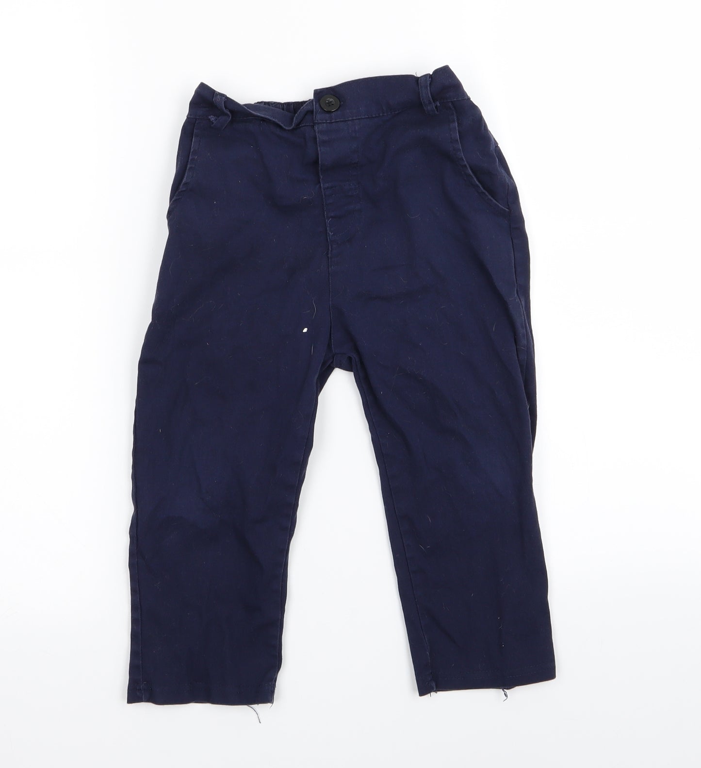 Preworn Boys Blue   Chino Trousers Size 6 Years