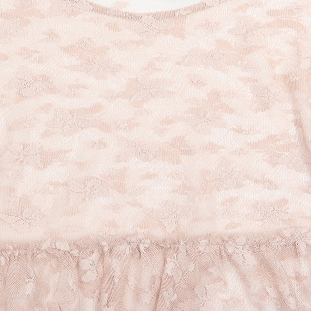 Primark Womens Pink Floral  Basic Blouse Size 8