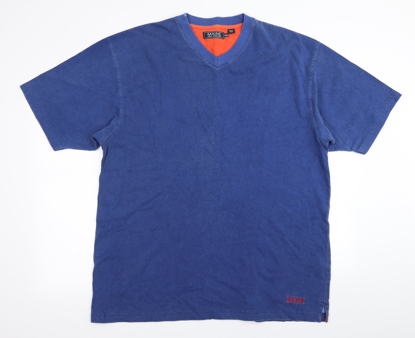 Maine Mens Blue    T-Shirt Size 2XL