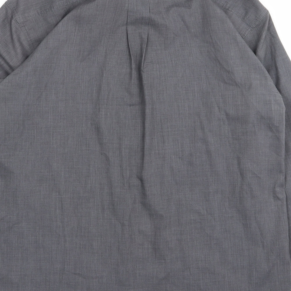 ted taylor Mens Grey    Dress Shirt Size 16