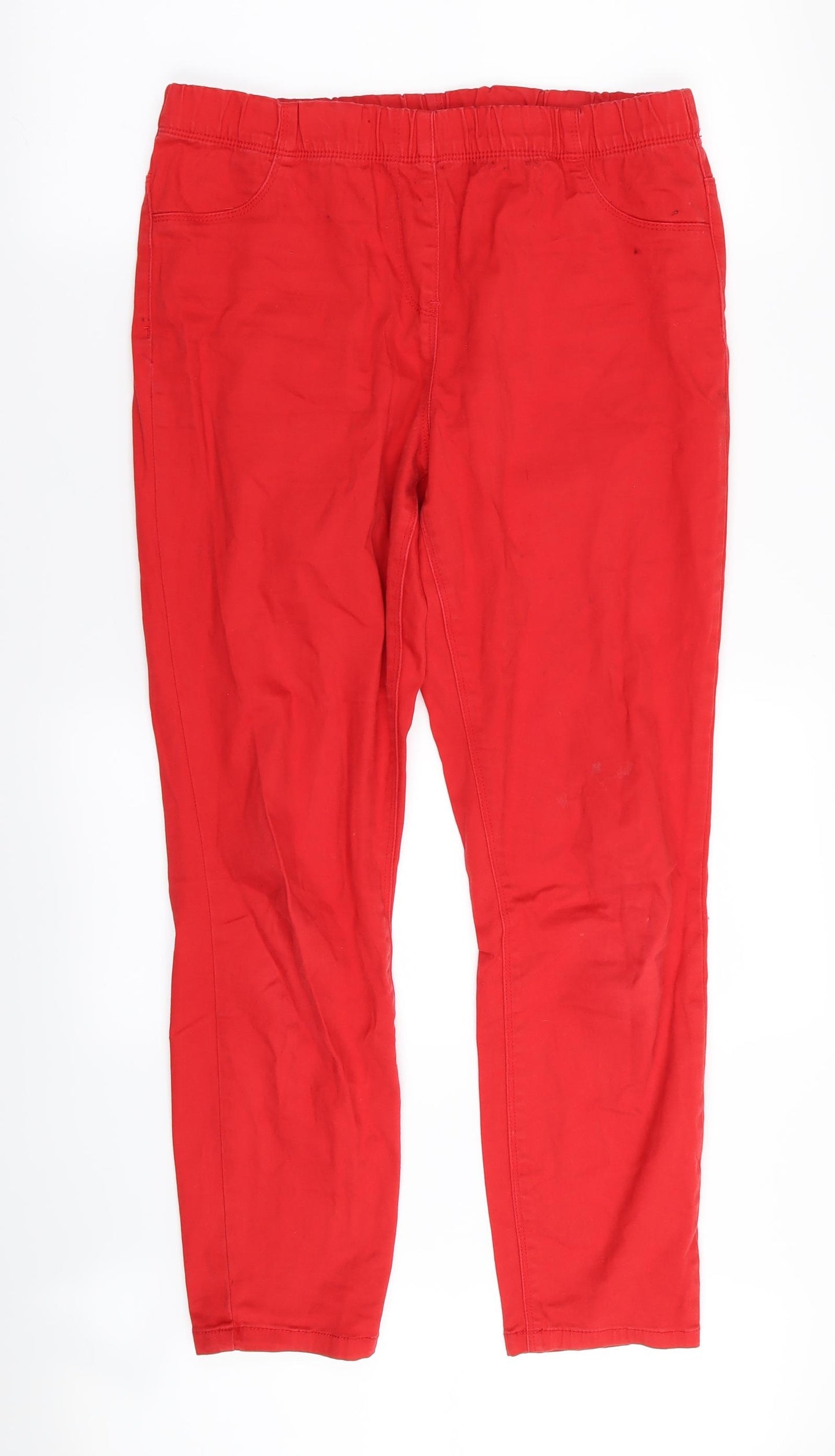 Asda George Womens Red   Jegging Leggings Size 14 L28 in - Stretch waistband