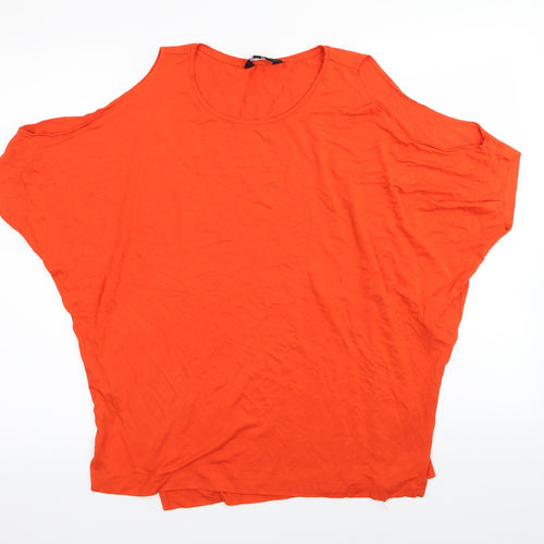 New Look Womens Orange   Basic T-Shirt Size 12