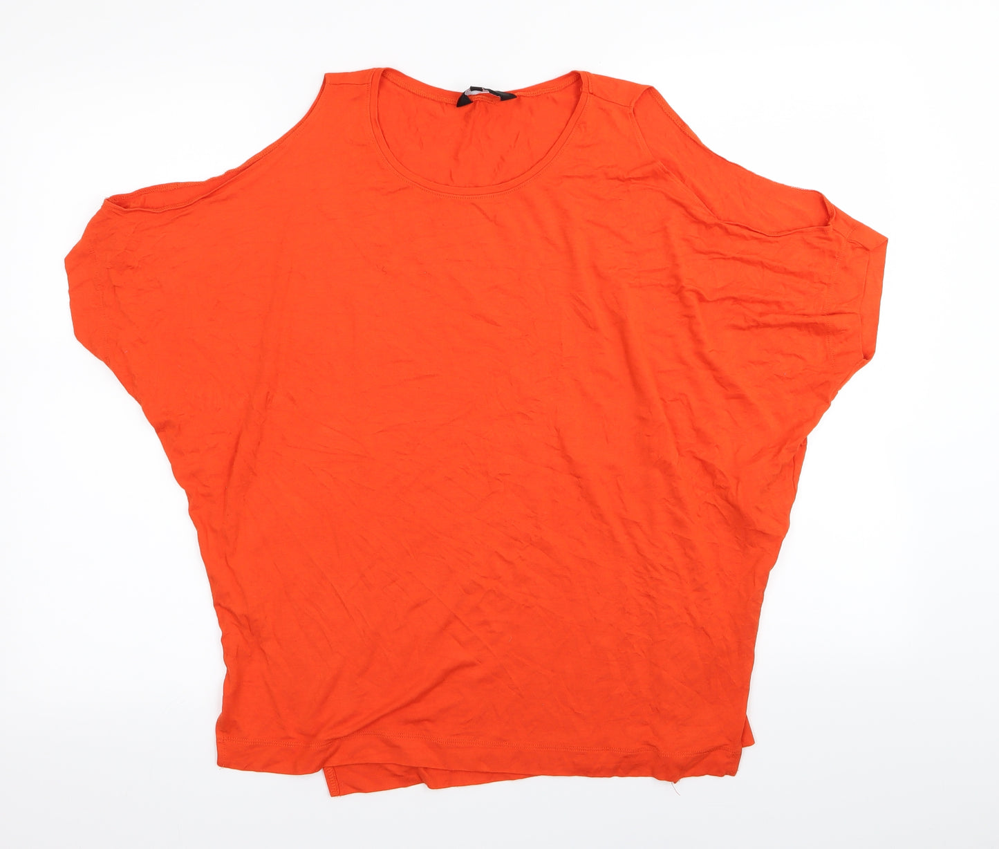 New Look Womens Orange   Basic T-Shirt Size 12