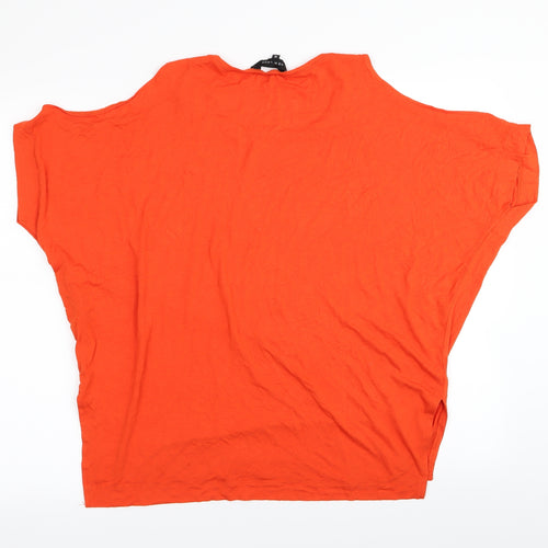 New Look Womens Orange   Basic T-Shirt Size 12