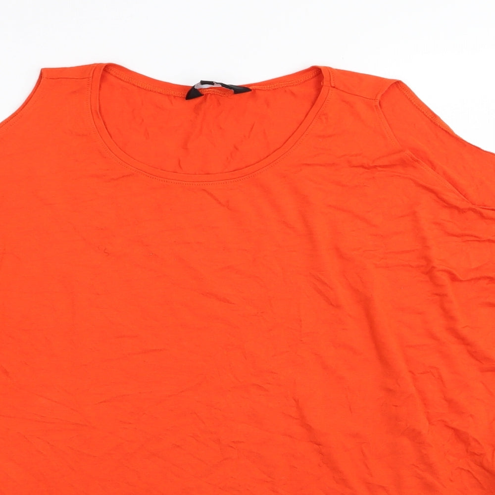 New Look Womens Orange   Basic T-Shirt Size 12